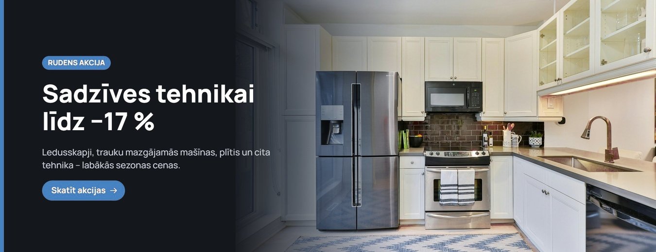 Sadzīves tehnikai līdz −17 %