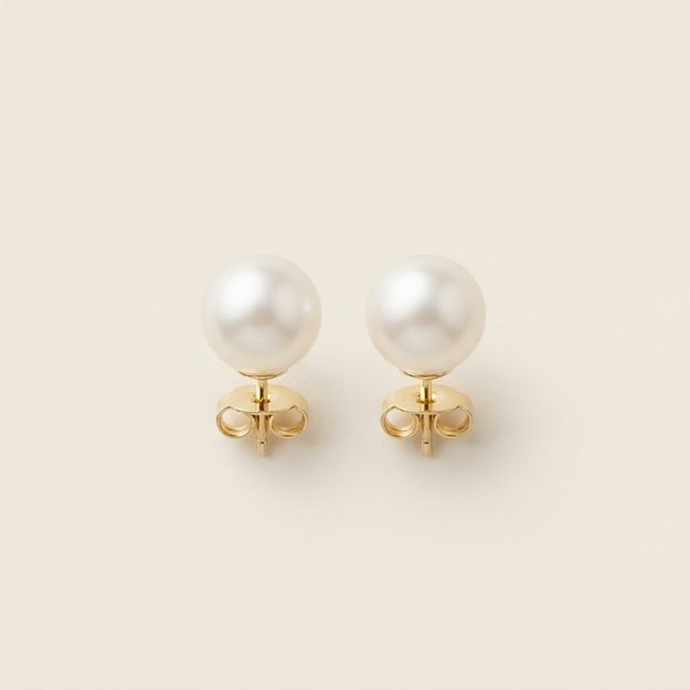 Marea Pearls PURE mageveepärlitega naastkõrvarõngad 7 mm, 925 hõbe