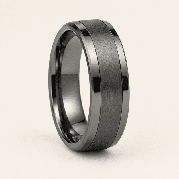 Orion TUNGSTEN vīriešu volframa laulību gredzens 6 mm