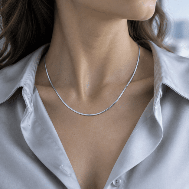 Mira Silver SNAKE sudraba čūskas ķēdīte 1,5 mm